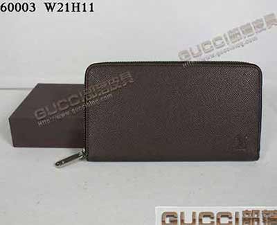 LV路易威登拉鏈錢包60003咖啡