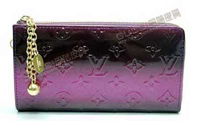 LV錢包M9873 6紫 黑