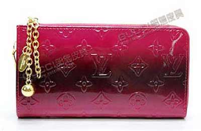 LV錢包M9873 3粉紅 黑