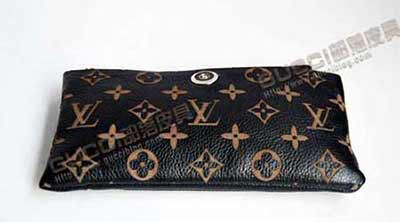 LV老花摔紋錢包M9872-1-黑色