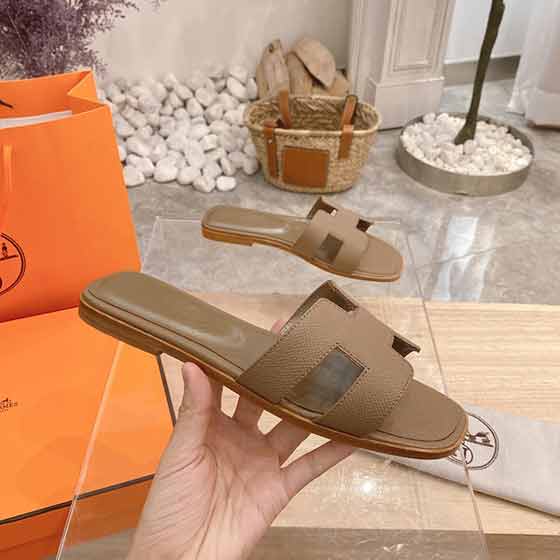 Hermès大品牌拖鞋，真皮底新色系涼拖鞋