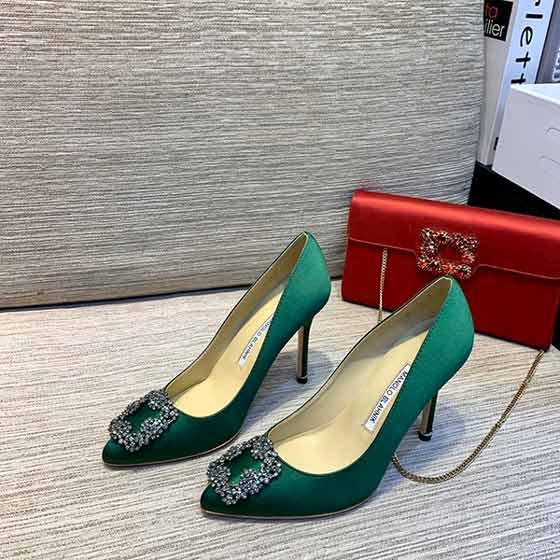 Manolo Blahnik女士時尚一字帶涼鞋氣質單鞋舒適包頭涼鞋