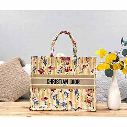Dior帆布扶?；ù汤CBook Tote手袋