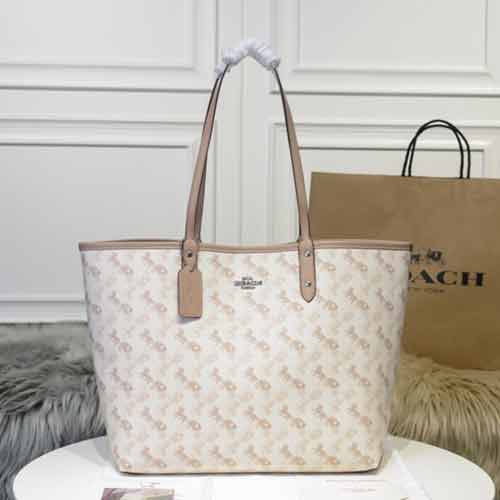<strong>COACH馬車logo雙面托特包兩用包 子母包 91107</strong>
