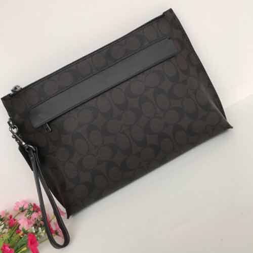 蔻馳pvc配皮男士大號手腕包29508，容量大