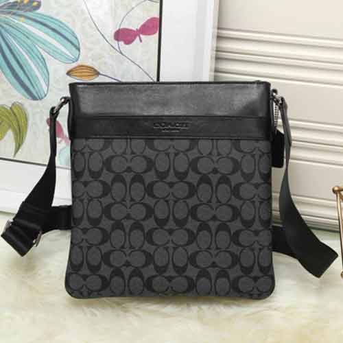 coachpvc配皮款71877 潮男們的愛！蔻馳男包價格和圖片