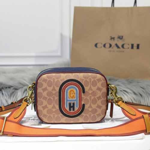 coach新款女包復古老花相機包79257