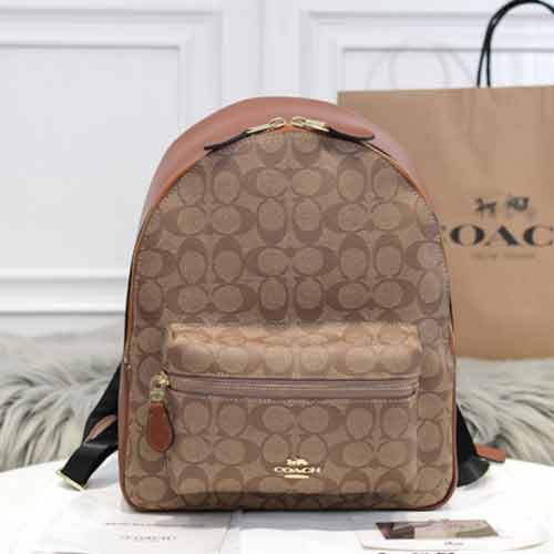 COACH好背又耐看的雙肩包 女士PVC拼色時(shí)尚雙肩包32200