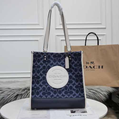 COACH經典標志提花織物貼飾DEMPSEY 托特包2823