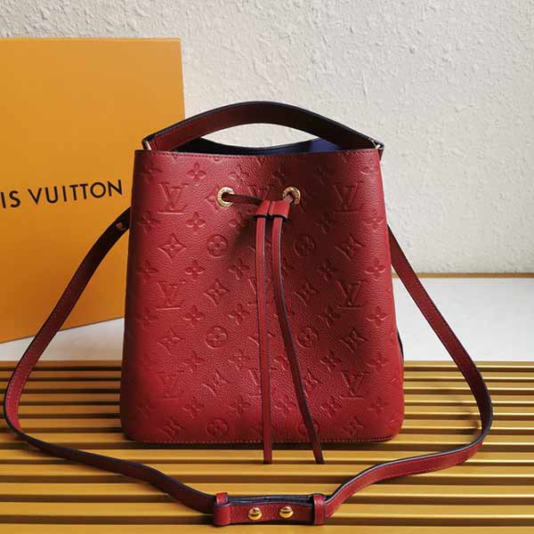 lv 小水桶包 Monogram Empreinte 壓紋皮女士