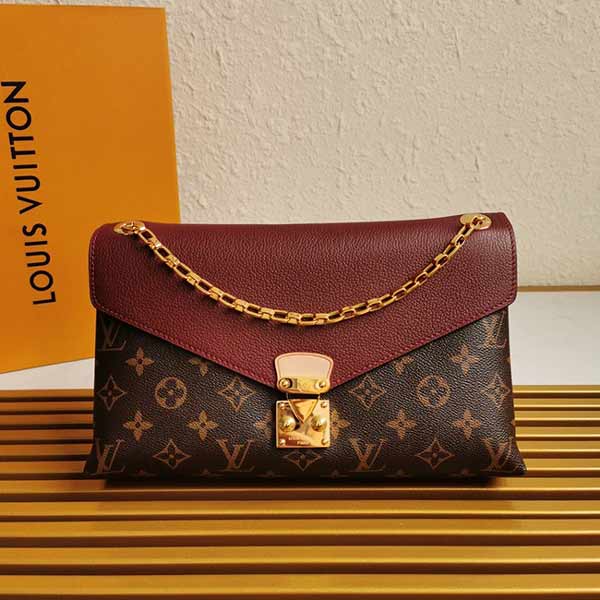 LV路易威登PALLAS CHAIN優雅褶皺