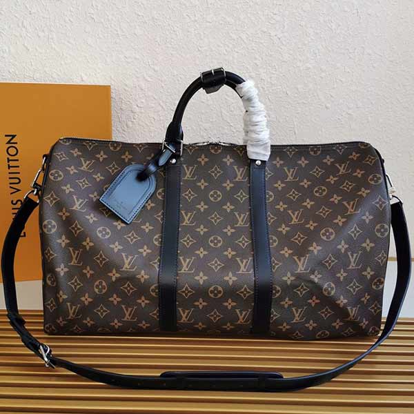 受歡迎經(jīng)典路易威登lv旅行袋50 55上身圖