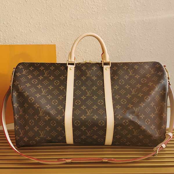 LV經典Keepall 55手提行李手袋M41414