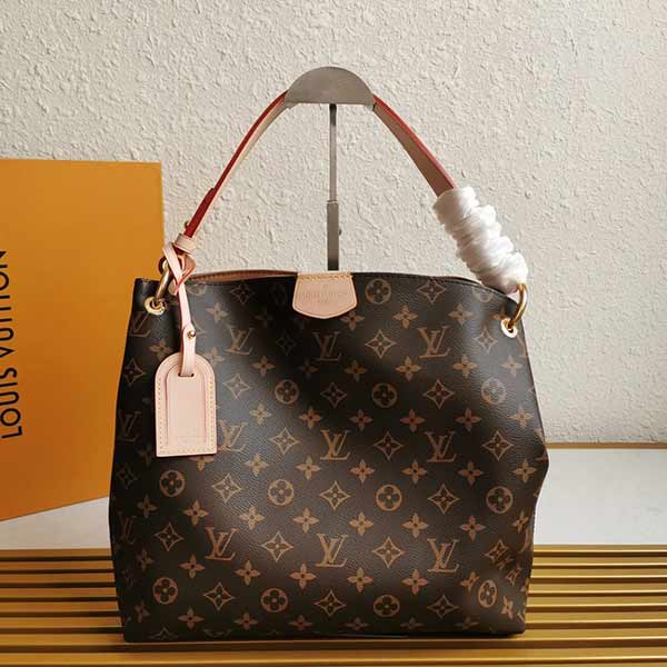 路易威登Damier Azur 帆布GRACEFUL小號手袋M43700老花紅里