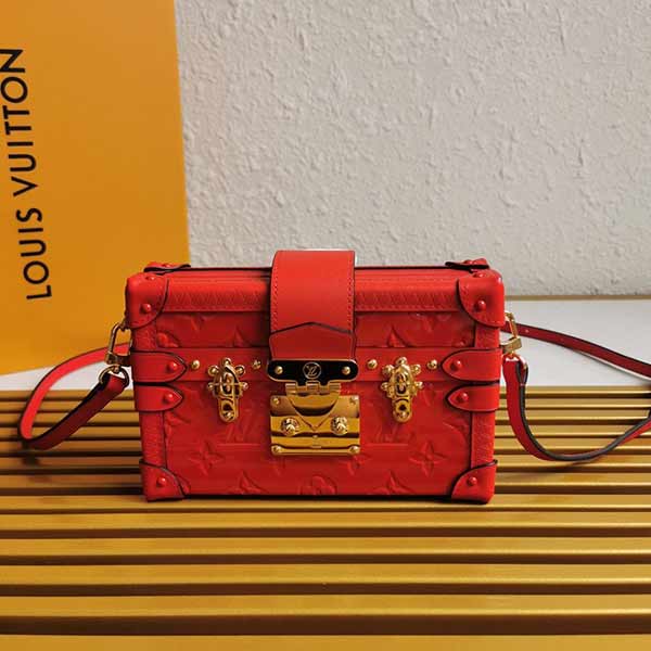 LV M40273/M94219紅漆皮純鋼BOX盒子 金屬質感