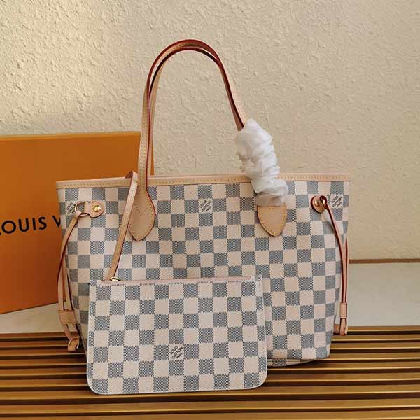 lv中號購物袋 NEVERFULL女士手袋N41362 N41359