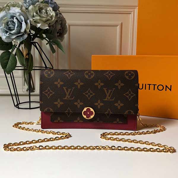 lv手拿包 FLORE 鏈條錢夾 M674