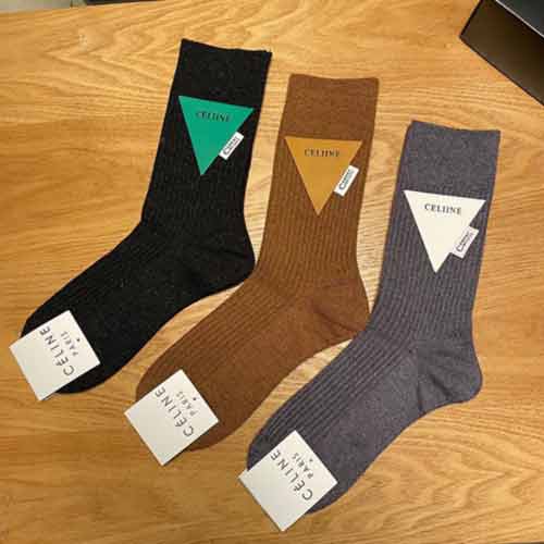 Celine賽琳復古高等新品網紅女款中筒襪子
