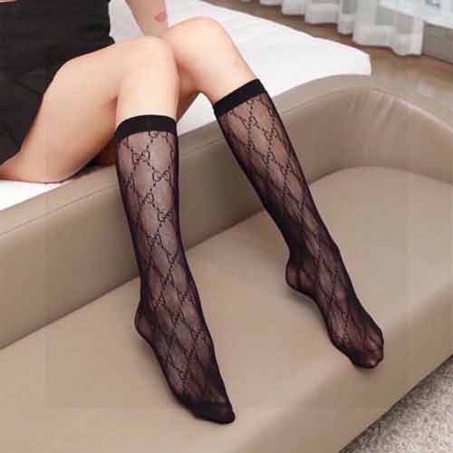 GUCCI古奇高版本網(wǎng)紗絲襪， 歐美大品牌中筒襪！