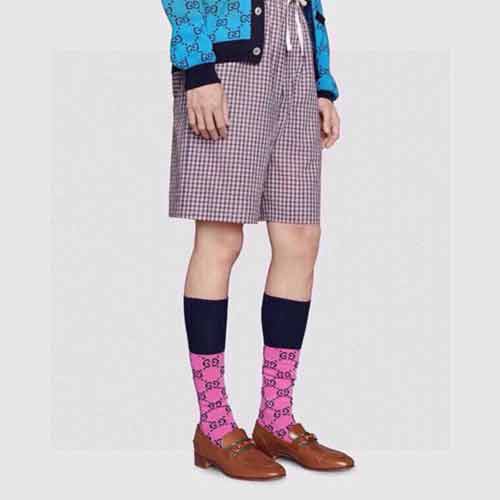 Gucci古奇超級雙G提花網紅襪子