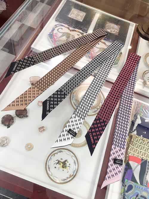 CHANE束發帶/飄帶款！可當小圍巾，綁頭發，綁手袋