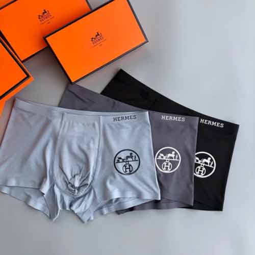 Hermes愛馬仕男士時尚新款簡約大品牌內褲