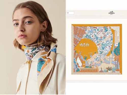 原單【時代新聲】cm真絲方巾 柔軟輕盈，佩戴方便。