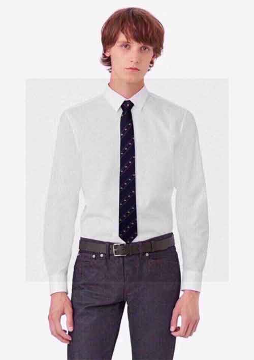 專柜經典主題動物蜜蜂繡花男士領帶