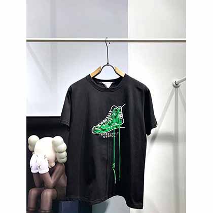 BottegaVenet葆蝶家早春新款標識印花編織短袖