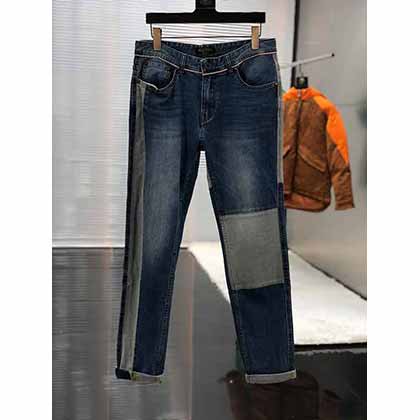 華倫天奴牛仔褲男款寬松直筒秋冬款新塘鎮(zhèn)休閑百搭長褲
