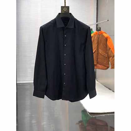 杰尼亞高等洋行渠道貨男士商務(wù)休閑長袖襯衫