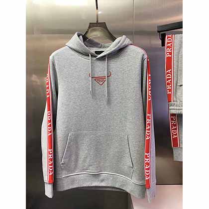 PRAD連帽衛衣男加絨加厚潮流2022年冬季新款連
