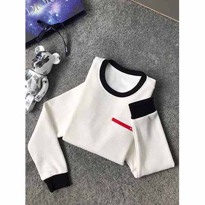 PRADA2022秋冬新款胸前logo圓領衛衣