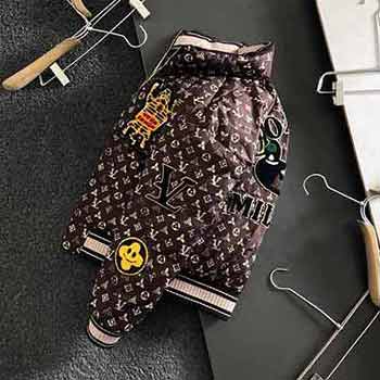 L牌潮牌皮牌搭配重工設計連帽90絨羽絨服