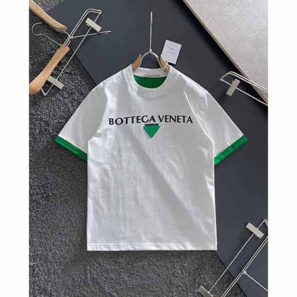 BV官網秋冬新款圓領時尚撞色假兩件