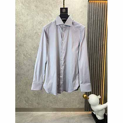 Zegna杰尼亞專柜原單棉麻經典基本款長袖襯衫