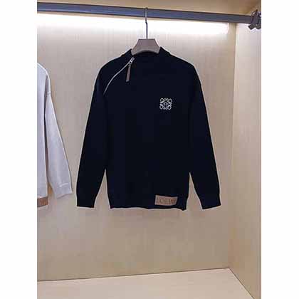 羅意威細針精紡斜拉鏈毛衫