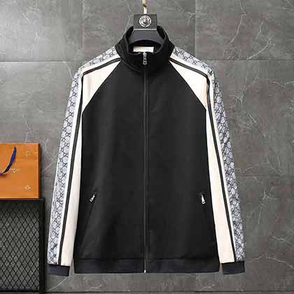 高等版本！古奇官網中文官網秋冬新款男士立領夾克套裝