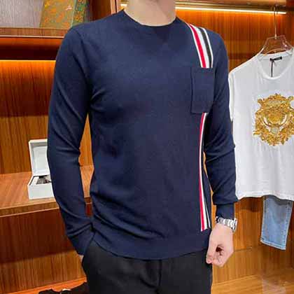 TB男士長袖羊毛衫，早秋新款男士羊毛衫款式！