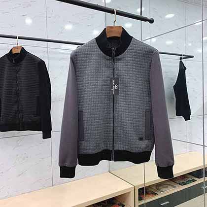 Frraam 菲拉格慕馬蹄扣印花時(shí)尚休閑夾克