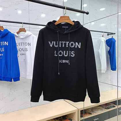 路易威登品牌秋季連帽長(zhǎng)袖衛(wèi)衣 潮牌潮流套頭外套