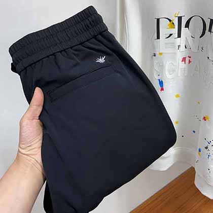 迪奧大品牌褲子男春季休閑束腳衛(wèi)褲男燈芯絨重磅男士運(yùn)動(dòng)褲