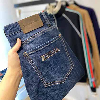 杰尼亞精品牛仔秋冬新品專柜系列休閑牛仔褲