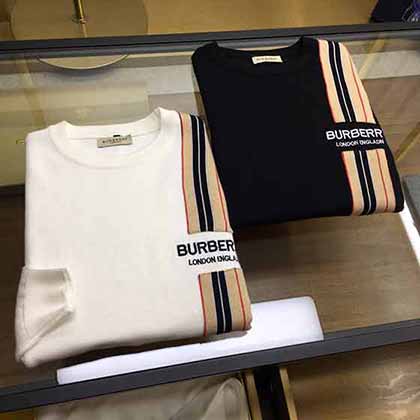 BURBRY秋冬歐洲專柜高等走秀款羊毛衫針織長(zhǎng)袖休閑毛衣