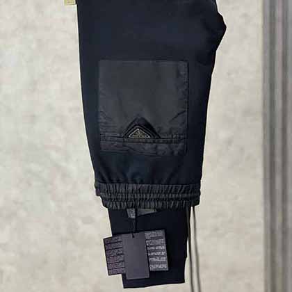PRAdA 新品男士運動衛褲，撞色口袋三角標運動休閑衛褲