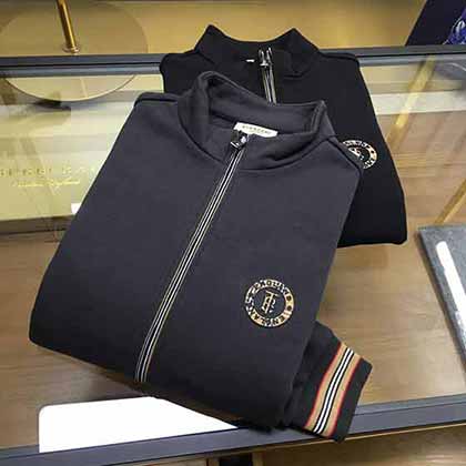 專柜BURB.RY高等品質(zhì)專柜新品立領(lǐng)夾克外套