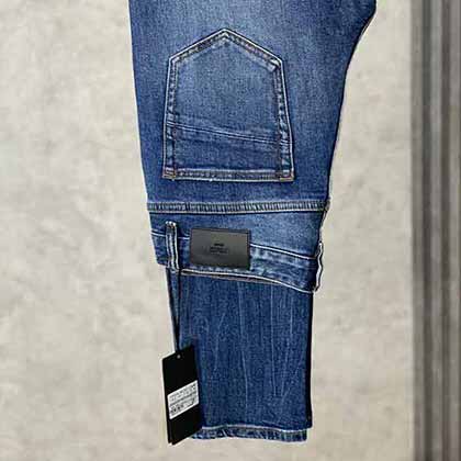 早秋新品FENDI直筒牛仔褲男士，原單專柜