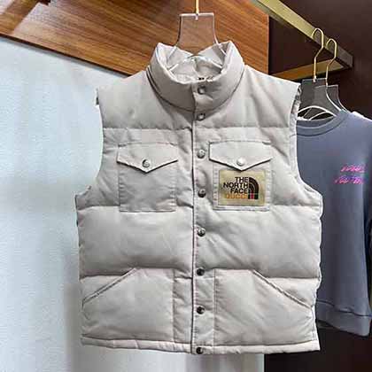 TNF/北面聯(lián)名Gucci古奇秋冬季男女情侶款羽絨馬甲！