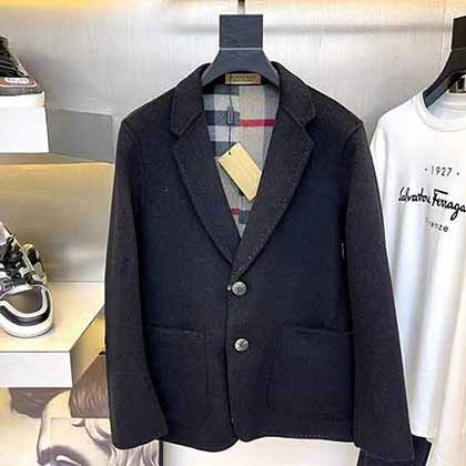 高等大品牌男羽絨服商務(wù)休閑BBR巴寶莉白鴨絨保暖外套