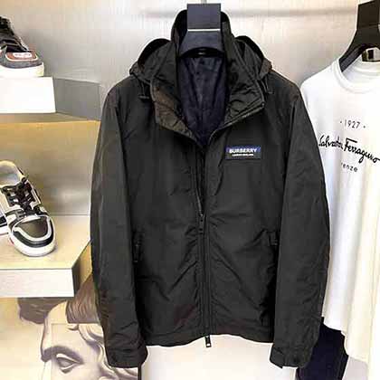 二手名品網巴寶莉秋季新款連帽（加棉）夾克外套